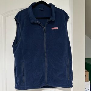 Vineyard Vines Navy Blue Fleece Vest